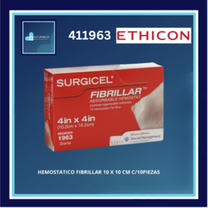 SURGICEL FIBRILLAR 411963 10 X 10 CM ETHICON